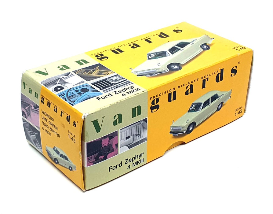 Vanguards 1/43 Scale VA06000 - Ford Zephyr 4 Mk3 - Lime Green