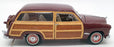 Franklin Mint 1/24 Scale Model Car FM670 - 1949 Ford Woody Wagon - Burgundy