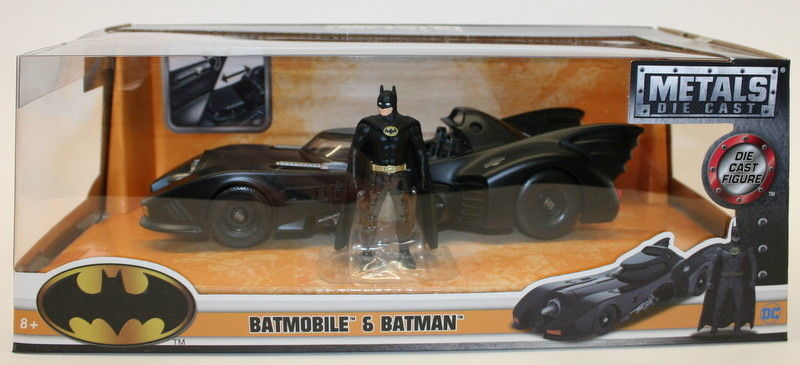 Batman (1989) Batmobile w/ Armor & Batman, 1:24 Scale Vehicle