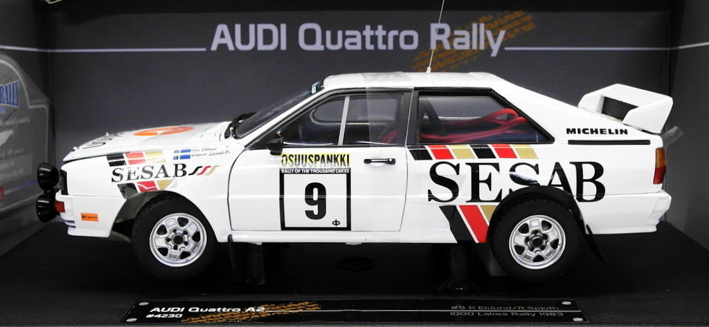 Sun Star 1/18 Scale Diecast 4230 - Audi Quattro A2 - 1000 Lakes Rally 1983