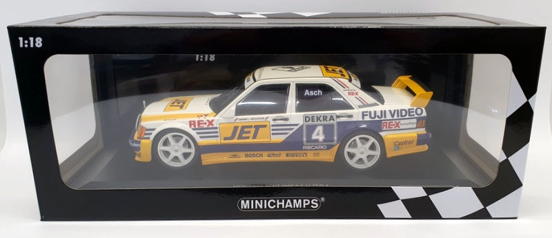 Minichamps 1/18 Scale 155 893604 -Mercedes Benz 190E 2.5-16 EVO 1 #4 Team MS-Jet