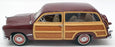 Franklin Mint 1/24 Scale Model Car FM670 - 1949 Ford Woody Wagon - Burgundy