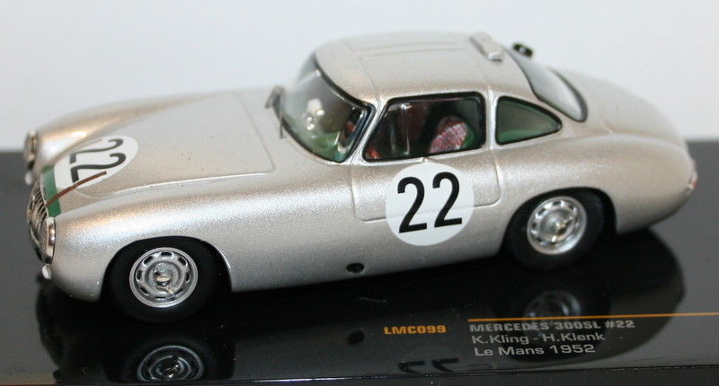 Ixo 1/43 Scale - LMC099 - Mercedes 300SL #22 Le Mans 1952 Kling / Klenk