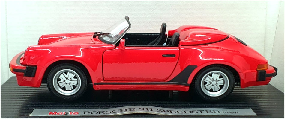 Maisto 1/24 Scale Diecast 31902 - 1989 Porsche 911 Speedster - Red