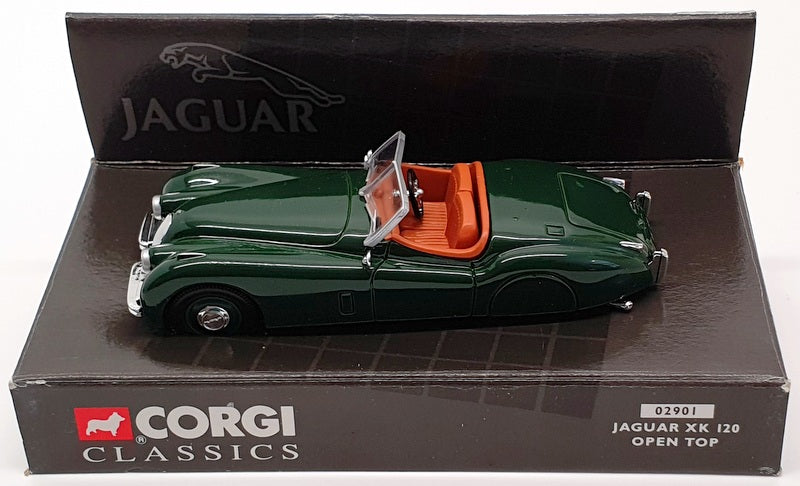 Corgi 1/43 Scale Model Car 02901 - Jaguar XK120 Open Top - Green