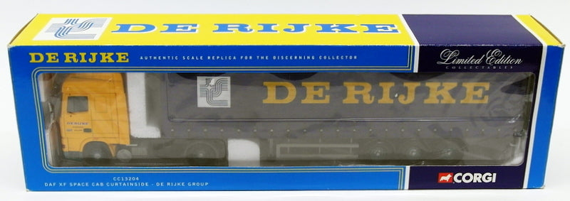 Corgi 1/50 Scale Model CC13204 - DAF XF Space Cab Curtainside - De Rijke Group