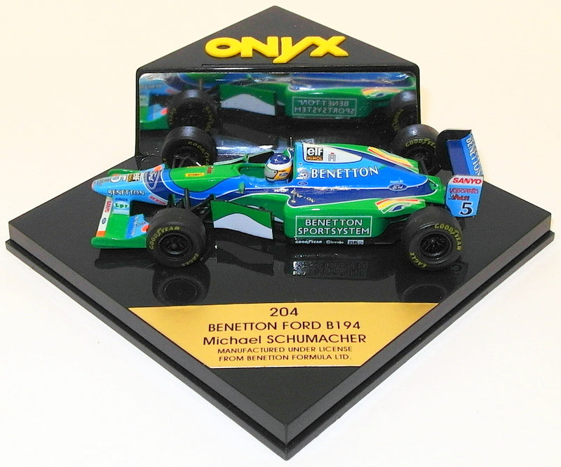 Onyx 1/43 Scale Model Car 204 - Benetton Ford B194 - Michael Schumacher