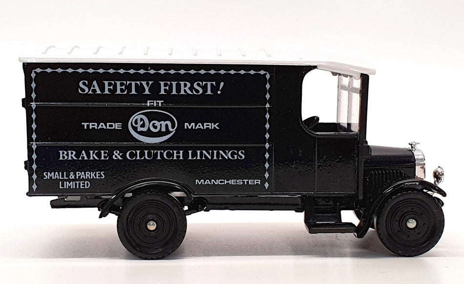 Corgi 13cm Long Diecast 910 - Thornycroft Van Safety First - Black/White