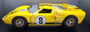 Eagles Race 1/18 Scale Diecast 164003 Ford GT40 MK2 Le Mans 1996 Yellow