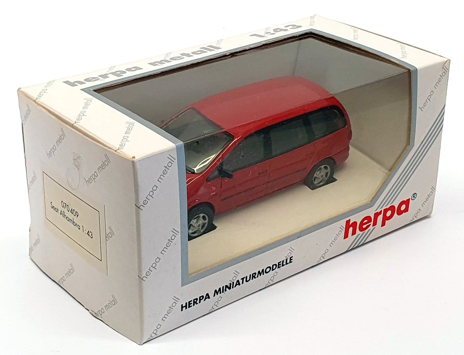 Herpa 1/43 Scale Diecast 070409 - Seat Alhambra - Red — R.M.Toys Ltd