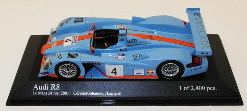 Minichamps 1/43 Scale 400 010904 - Audi R8 - Le Mans 24Hrs 2001