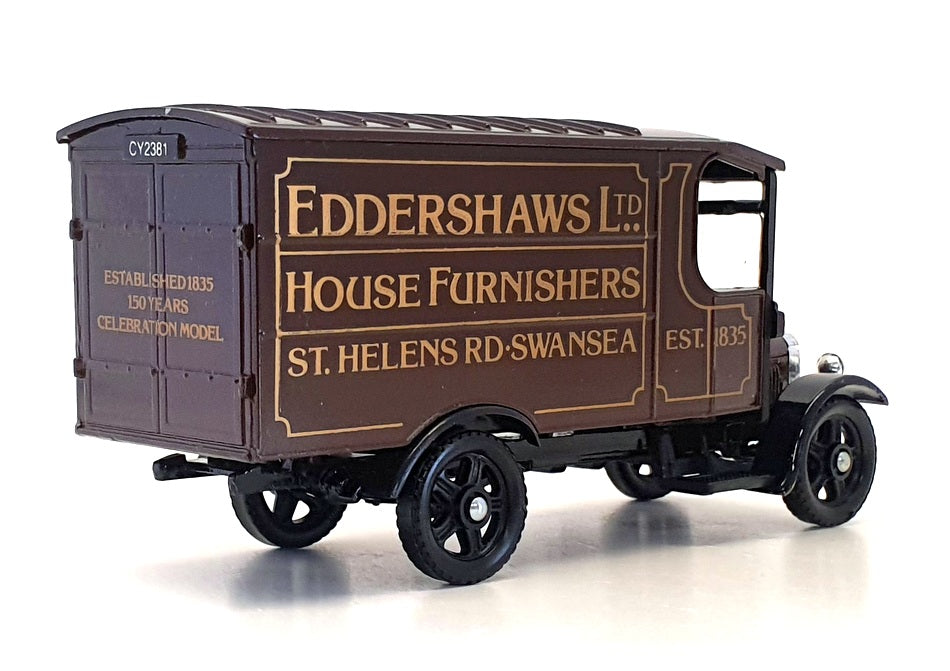 Corgi 13cm Long Diecast C843 - Thornycroft Van Eddershaws - Brown