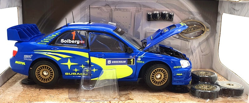 Hot Wheels 1/18 Scale B6230-0510 Subaru Impreza WRC World Rally Team P.Solberg