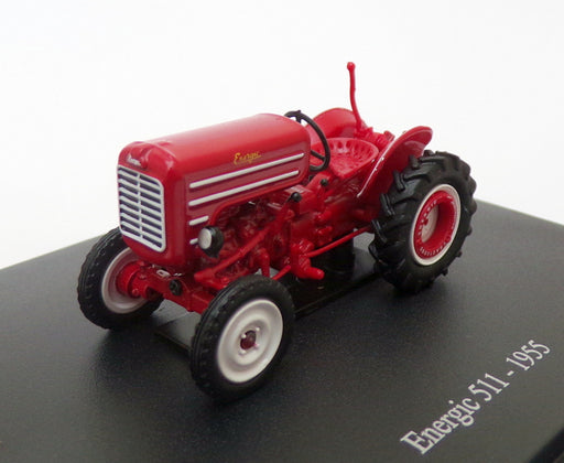 Hachette 1/43 Scale Model Tractor HT035 - 1955 Energic 511 - Red
