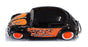 Maisto HD Custom 1/64 Scale 11380 - Volkswagen Beetle - Black/Orange