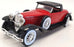 Solido 1/43 Scale Model Car AEA3360 - Duesenberg J - Red/Black