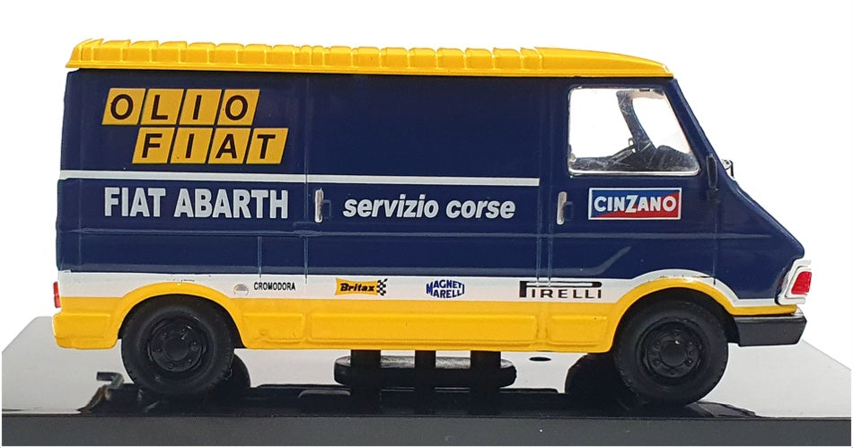 Ixo 1/43 Scale RAC267 - Fiat 242 E Van Assistance Team Olio Fiat - Yellow/Blue