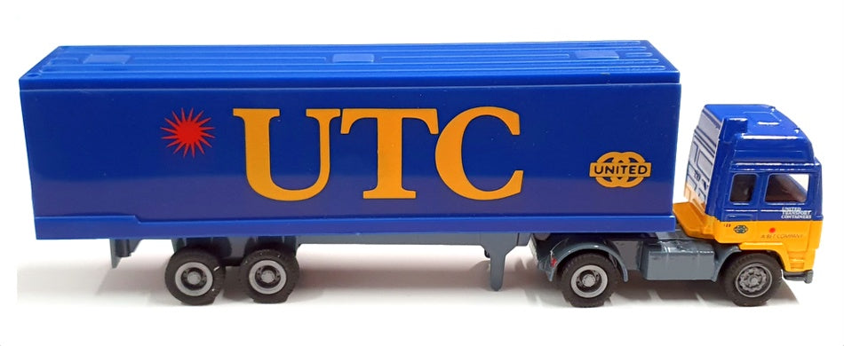 Corgi 1/64 Scale 98102 - Volvo Container Trailer Truck UTC - Blue