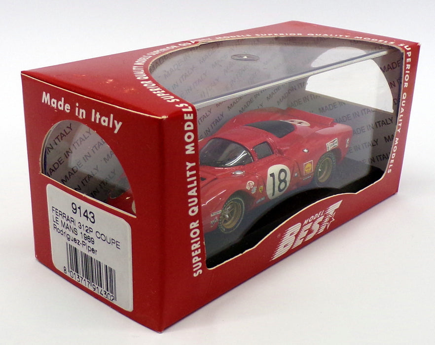 Best 1/43 Scale 9143 - Ferrari 312P Coupe Le Mans 1969 #18 Rodriguez/Piper