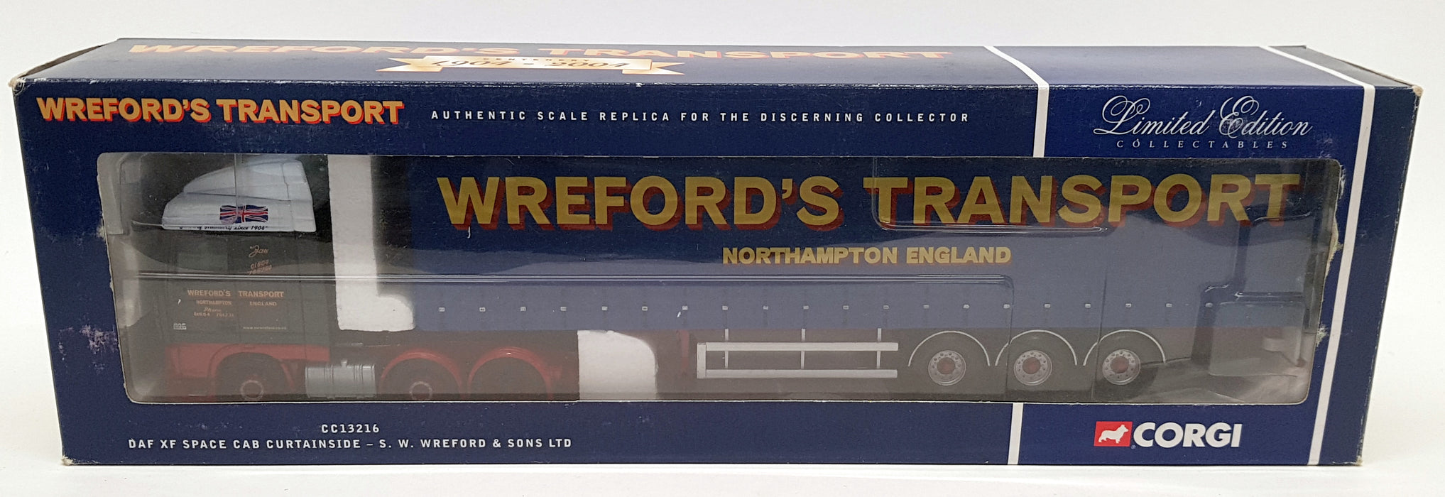 CORGI 1/50 CC13216 DAF XF SPACE CAB CURTAIN - SW WREFORD & SONS LTD