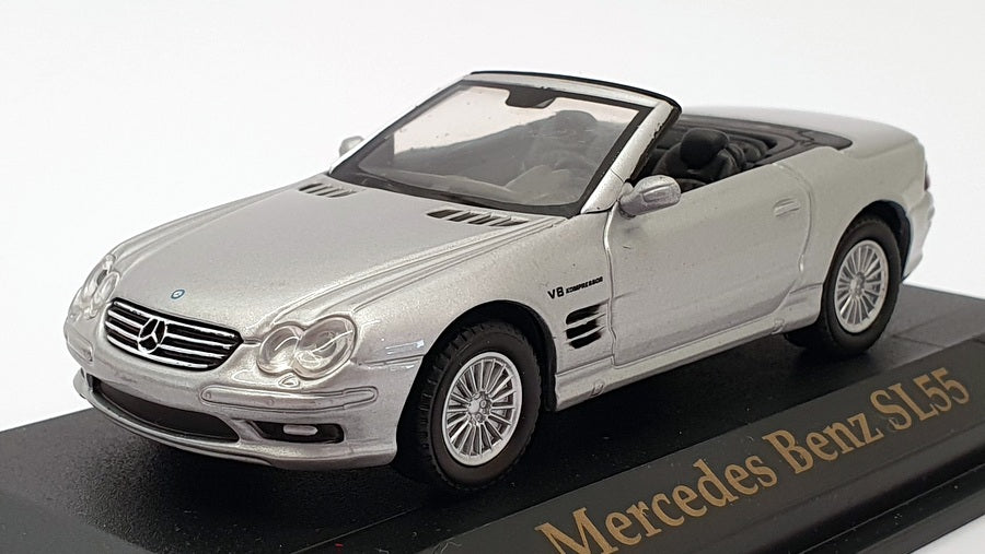 Road Signature 1/43 Scale 94243 - Mercedes Benz SL55 Cabrio - Silver