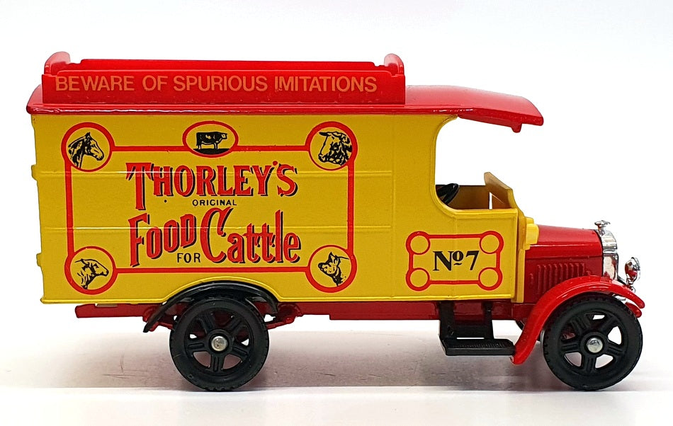 Corgi 13cm Long Diecast 859 - Thornycroft Van Thorley's - Yellow/Red