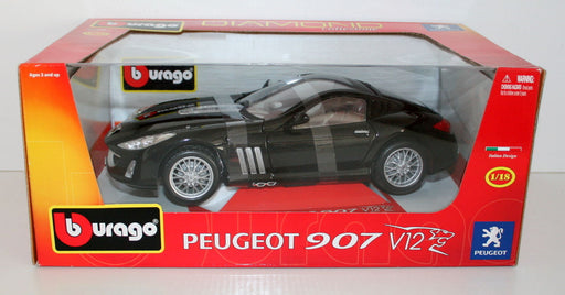 BURAGO 1/18 18-11008 PEUGEOT 907 V12 BLACK