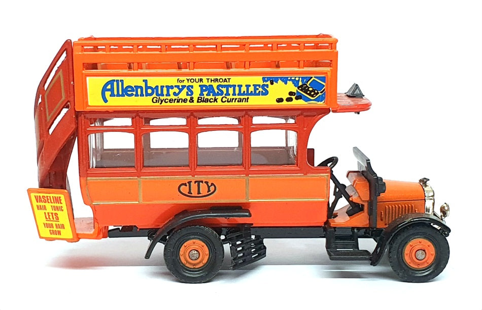 Corgi 1/50 Scale 975 - Thornycroft Bus Allenburys Pastilles - Orange