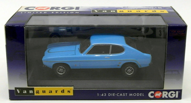 Vanguards 1/43 Scale Model Car VA13302 - Ford Capri Mk1 RS3100 - Olympic Blue