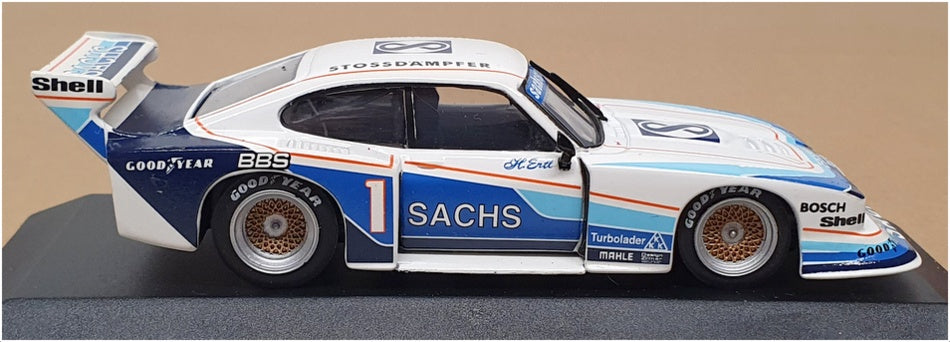 Minichamps 1/43 Scale 430 798501 Ford Capri Gr.5 1979 Sachs H.Ertl - White/Blue