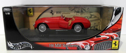 Hot Wheels 1/18 Scale Diecast B6054 - Ferrari 166 MM Barchetta - Red