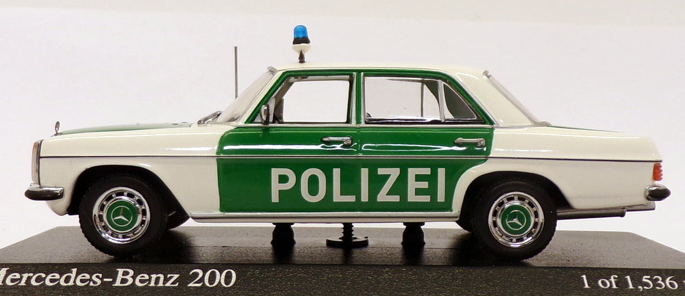 Minichamps 1/43 Scale 400 034090 - Mercedes Benz 200 - Polizei