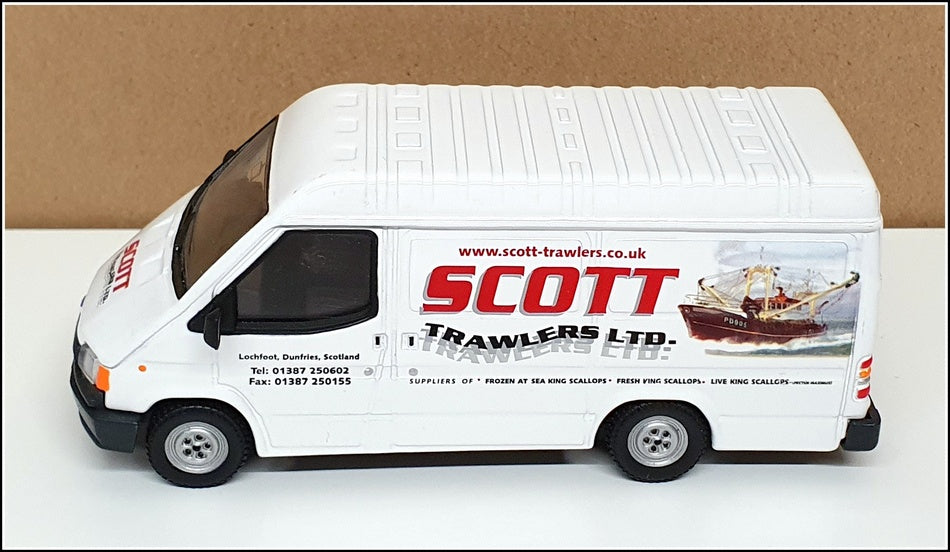 Corgi 1/43 Scale CC07810 - Ford Transit Van Scott Trawlers Ltd - White