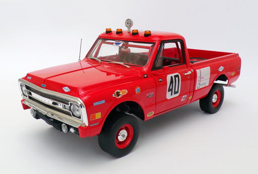 Highway 61 1/18 Scale HWY-18007 - 1969 Chevrolet C10 - #40 Baja 1000 Truck - Red