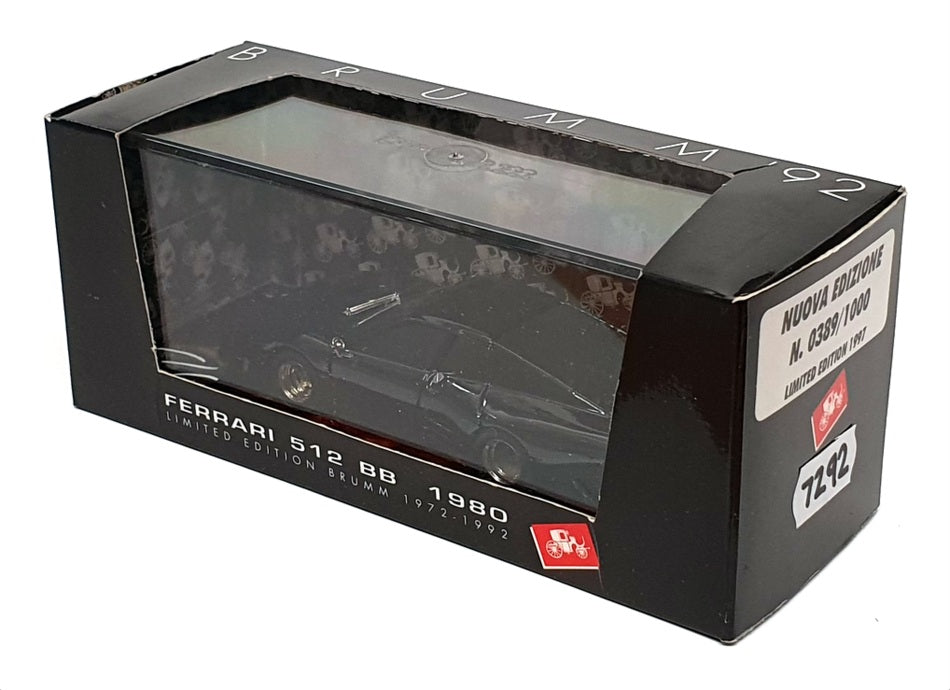 Brumm 1/43 Scale Diecast 7292 - 1980 Ferrari 512 BB - Black