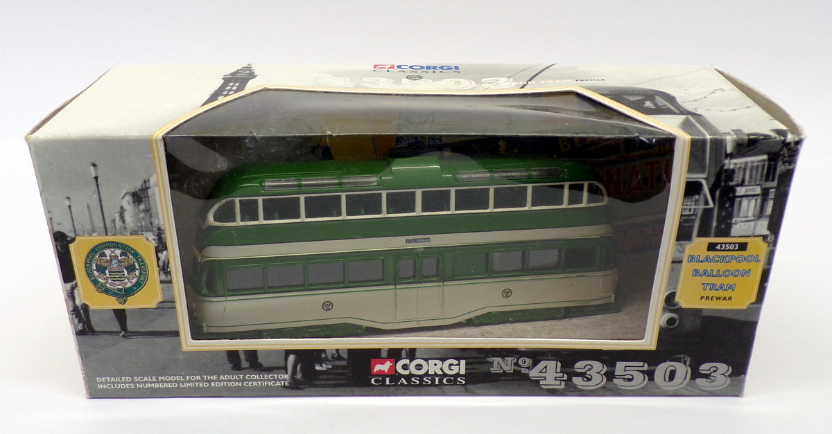 Corgi 1/76 Scale Diecast 43503 - Blackpool Ballroom Tram Pre-war