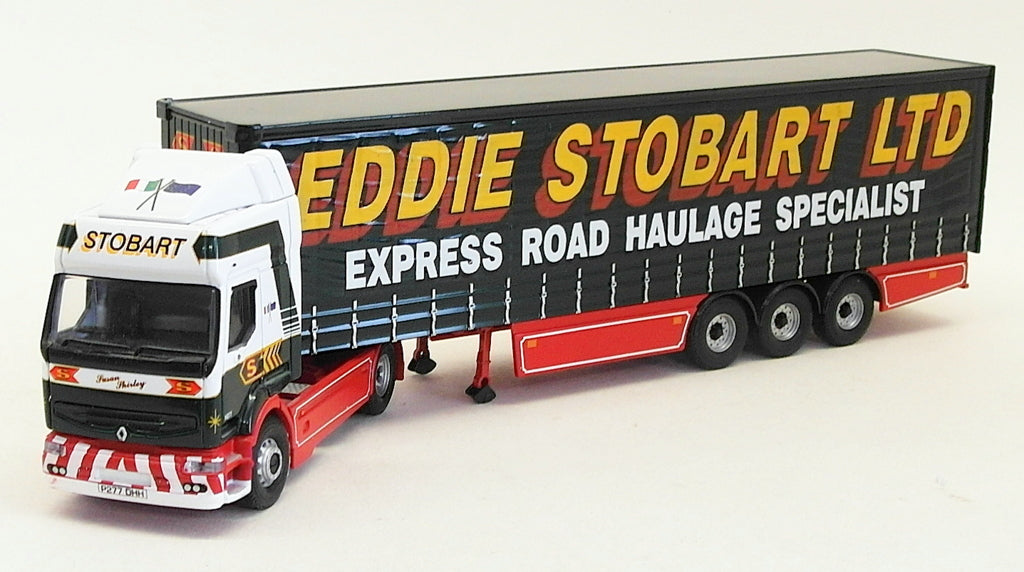 Corgi 1/50 Scale Model Truck 75601 - Renault Premium Curtainside - Stobart