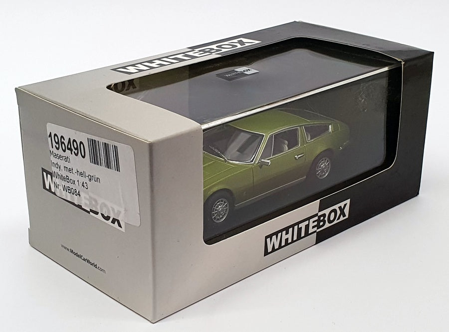 Whitebox 1/43 Scale WB084 - 1971 Maserati Indy - Metallic Green