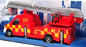 Burago Appx 18cm Long 18-32267 - Municipal Fire Truck With Ladder - Red