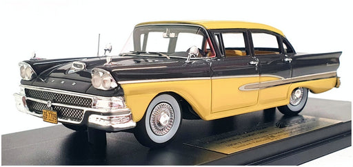 Goldvarg 1/43 Scale GC-026A - 1958 Ford Fairlane 4Dr - Gunmetal Grey/Sun Gold