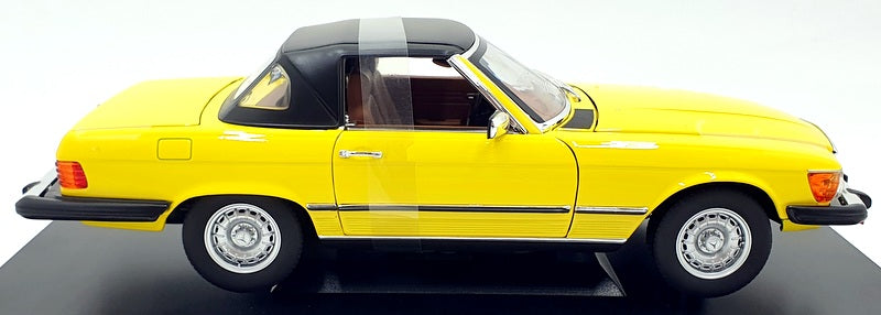 Norev 1/18 Scale 183727 - Mercedes-Benz 450 SL 1979 US Version - Yellow