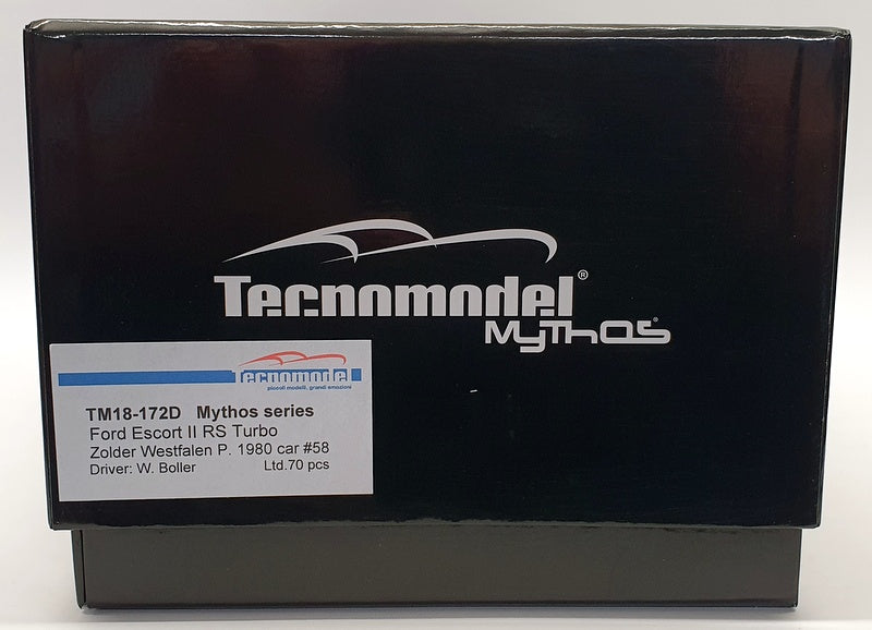 Tecnomodel 1/18 TM18-172D Ford Escort MKII MK2 RS Turbo Westfalen '80 #58 Boller