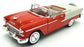 Autoworld 1/18 Scale Diecast AMM1265/06 - 1955 Chevy Bel Air Convertible Red