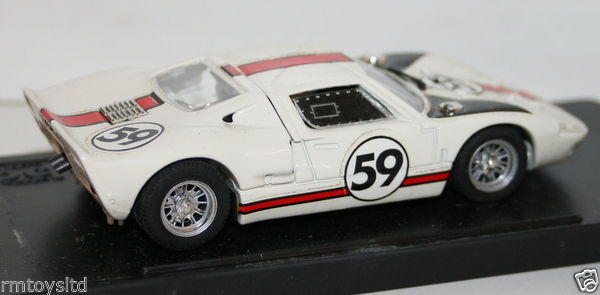 BOX 1/43 SCALE DIECAST - 8453 - FORD GT40 LE MANS 1966 - WHITE - #59