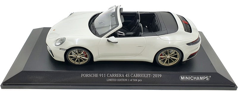 Minichamps 1/18 Scale Diecast 155 067335 Porsche 911 Carrera 4S Cabriolet Grey