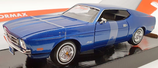 Motor Max 1/24 Scale Model Car 3279 - 1971 Ford Mustang Sportsroof - Blue