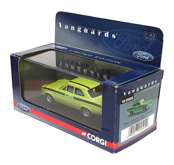 Vanguards 1/43 Scale Diecast VA09505 - Ford Escort Mk.1 Mexico - Le Mans Green