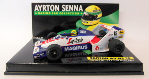 Minichamps 1/43 Scale AS6 43 No.10 Toleman TG 183 B Hart Turbo 1984 Ayrton Senna