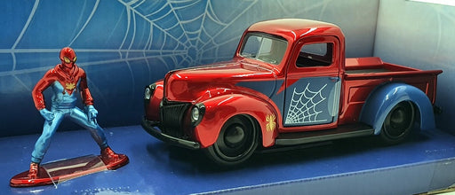 Jada 1/32 Scale Diecast 33075  - Proto-Suit Spider-Man & 1941 Ford Pickup