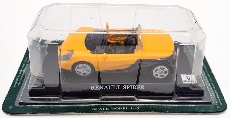 Altaya 1/43 Scale Model Car IR16 -Renault Spider - Yellow